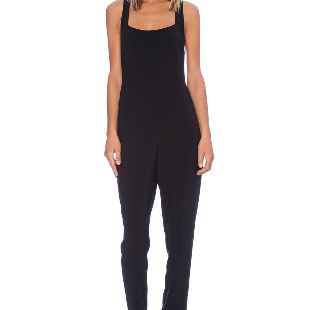 Thakoon Addition Black Twist Back Jumpsuit